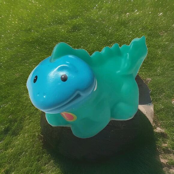 Fisher-Price Little People Green Blue Iguana Figure ABC Mat Play Set - Picture 1 of 4